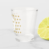 Verre A Shot Future Mme Fête de Fiançailles Jaune Blanc  (Droite)