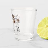Verre A Shot Gamme Minimale de pavots en terre cuite (Droite)