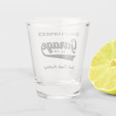 Verre A Shot Garage ne touchez pas à quelque chose Drinkware (Dos)