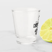 Verre A Shot Garçon d'honneur Tuxedo Typographie Noir  (Gauche)