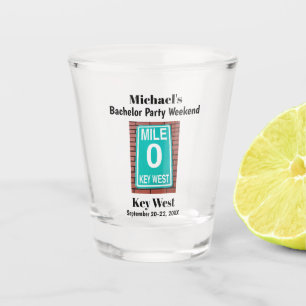 Verre A Shot Garçons de Key West pour un enterrement de vie de 