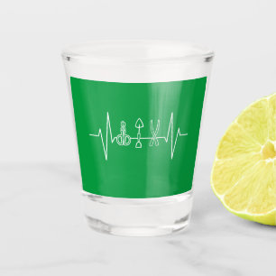 Verre A Shot Gardener - Outils de jardin Heartbeat Gardener Cad