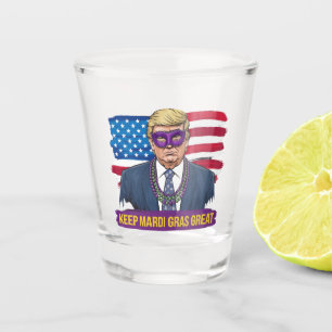 Verre A Shot Garder Mardi Gras Grand Drôle Trump Mardi Gras 202