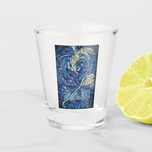Verre A Shot Gâteau bleu (Devant)