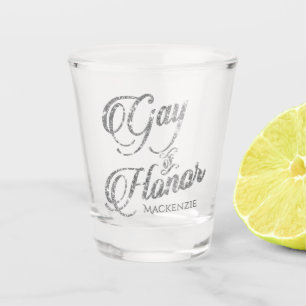 Verre A Shot Gay of Honor   Soins personnalisés de la fête de l