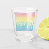 Verre A Shot Gay pride arc-en-ciel LGBT vitre (Dos)