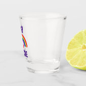 Verre A Shot Gay pride| Coeur et arc-en-ciel (Droite)