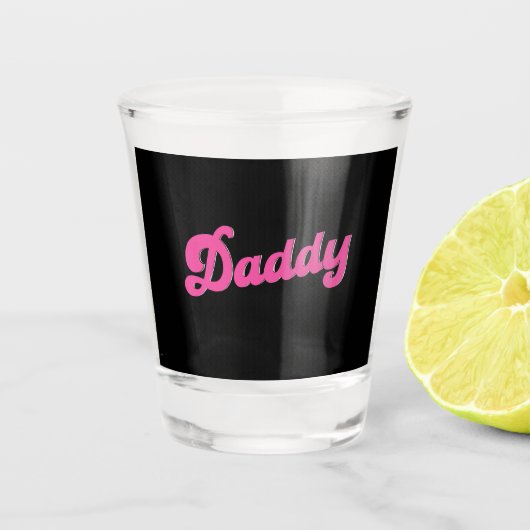 Verre A Shot Gay pride LGBT Ours Rose Gay Daddy (Devant)