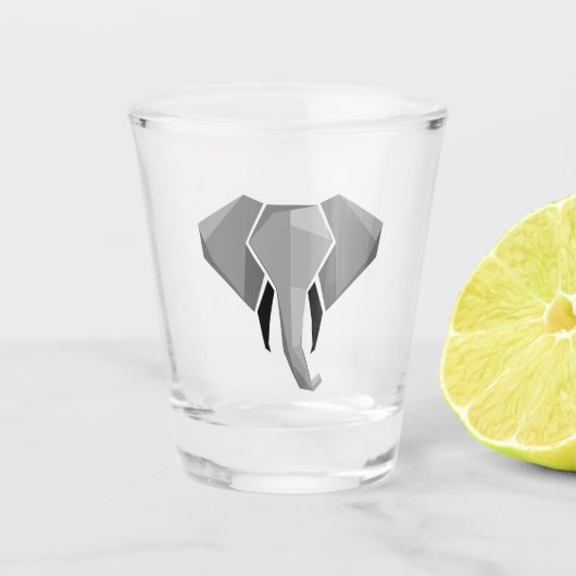 Verre A Shot Géométrie Tête d'éléphant (Devant)
