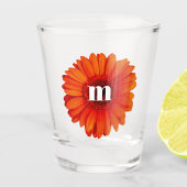Verre A Shot Gerbera Daisy Monogramme initial