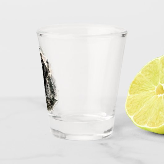 Verre A Shot German Wirehaired Pointer (Droite)