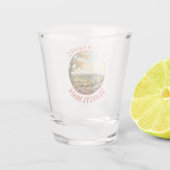 Verre A Shot Gettysburg Pennsylvanie Retro Cercle en détresse (Dos)
