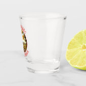 Verre A Shot Gettysburg Pennsylvanie Retro Cercle en détresse (Droite)