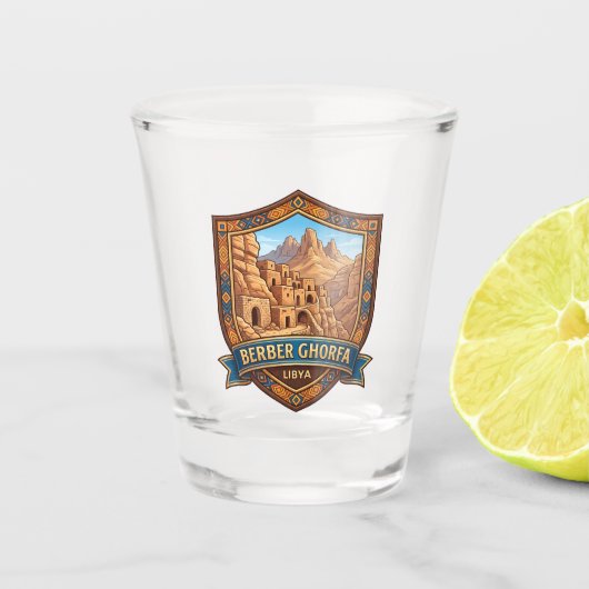 Verre A Shot Ghorfa berbère Libye (Devant)