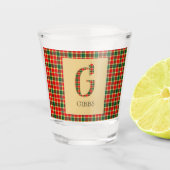 Verre A Shot Gibbs Tartan Monogramme G (Devant)