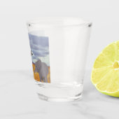 Verre A Shot girafe et éléphant dans le safari (Droite)