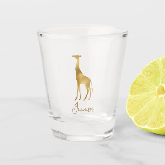 Verre A Shot Giraffe d'or (Devant)