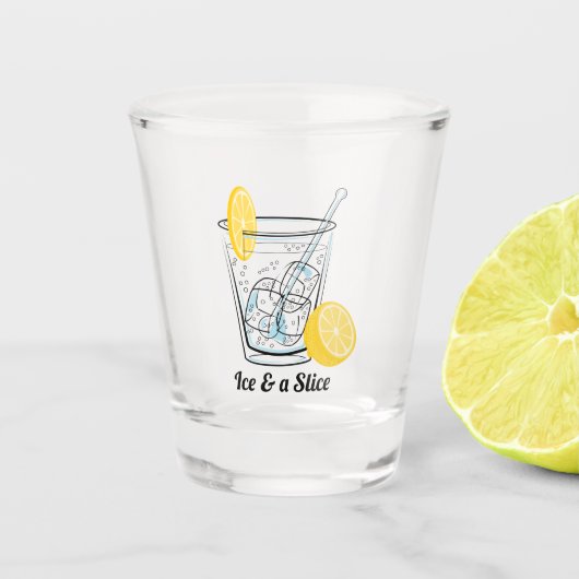 Verre A Shot Glace et une tranche, Gin & Tonic (Devant)