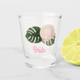 Verre A Shot Glamour Rose Été   Mariée