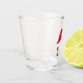 Verre A Shot Gnome rouge avec lumière de Noël (Gauche)