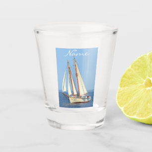 Verre A Shot Goélette du Maine naviguant Thunder_Cove