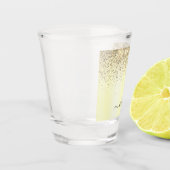 Verre A Shot Gold Parties scintillant Girly Luxe Moderne Monogr (Gauche)