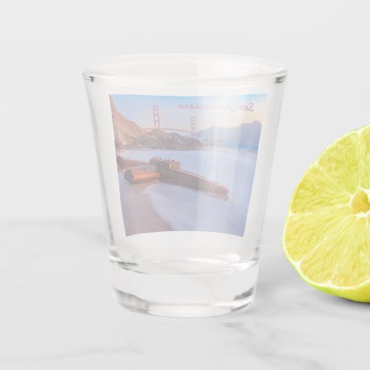 Verre A Shot Golden Gate Bridge à San Francisco, Baker Beach (Dos)