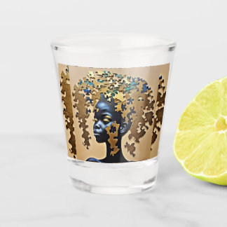 Verre A Shot Golden Mind Awakening – Puzzle Soul Goddess Art