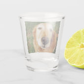 Verre A Shot Golden Retriever (Dos)