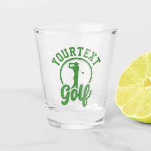 Verre A Shot Golf personnalisé AJOUTER NOM Retro Pro Golfer Swi