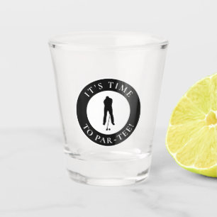 Verre A Shot Golfeur Drôle Il Est Temps De Par-Tee Golf