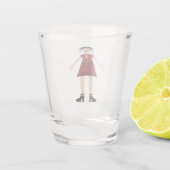 Verre A Shot Gothique Halloween Vampire Lady (Dos)