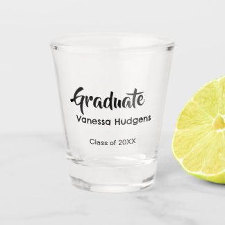 Verre A Shot Graduate congratulations name date year class univ