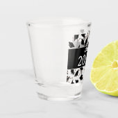 Verre A Shot Graduation Noir Blanc Personnalisé Classe de (Gauche)