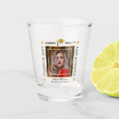 Verre A Shot Graduation Photo Grad Casquette School | Année de  (Devant)