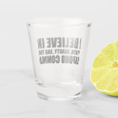 Verre A Shot Grammaire drôle | Oxford Comma (Dos)