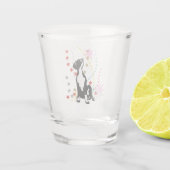 Verre A Shot Grand Chiot Danois avec étoiles (Dos)