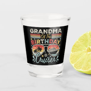 Verre A Shot Grand-mère de l'anniversaire de croisière vacances
