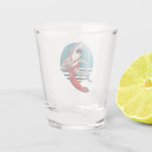 Verre A Shot Grand requin blanc et calmar géant (Dos)