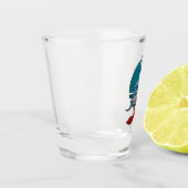 Verre A Shot Grand requin blanc et calmar géant (Gauche)