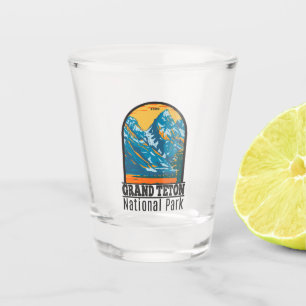 Verre A Shot Grand Teton National Park Wyoming Vintage