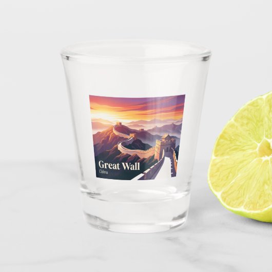 Verre A Shot Grande Muraille de Chine (Devant)