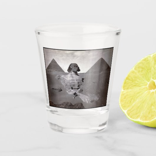 Verre A Shot Grande Sphinx & Nécropole des pyramides de Gizeh É (Devant)