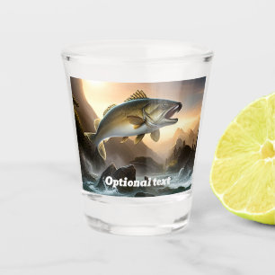 Verre A Shot Grande truite dans les rapides
