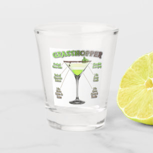 Verre A Shot GRASSHOPPER Cocktail Recette Art   