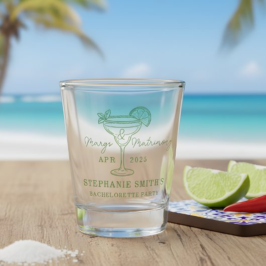 Verre A Shot Green Margs and Matrimony Bachelorette Party