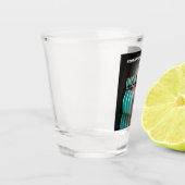 Verre A Shot Grève de bol de texte personnalisé (Gauche)