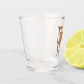 Verre A Shot Greyhound dog (Gauche)