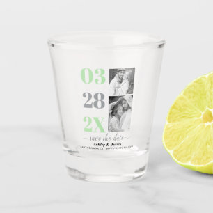 Verre A Shot gris moderne, menthe deux photo Enregistrer la dat