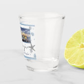 Verre A Shot Gris Starfish Blue Beach Merci de mariage (Droite)
